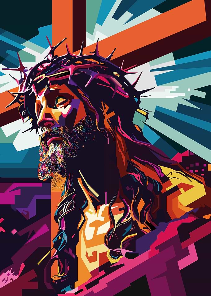 Jesus Christ Pop Art Illustration