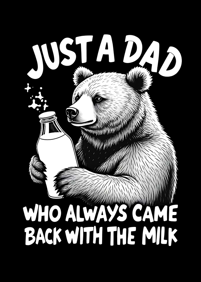 Bear Dad with Milk Bottle