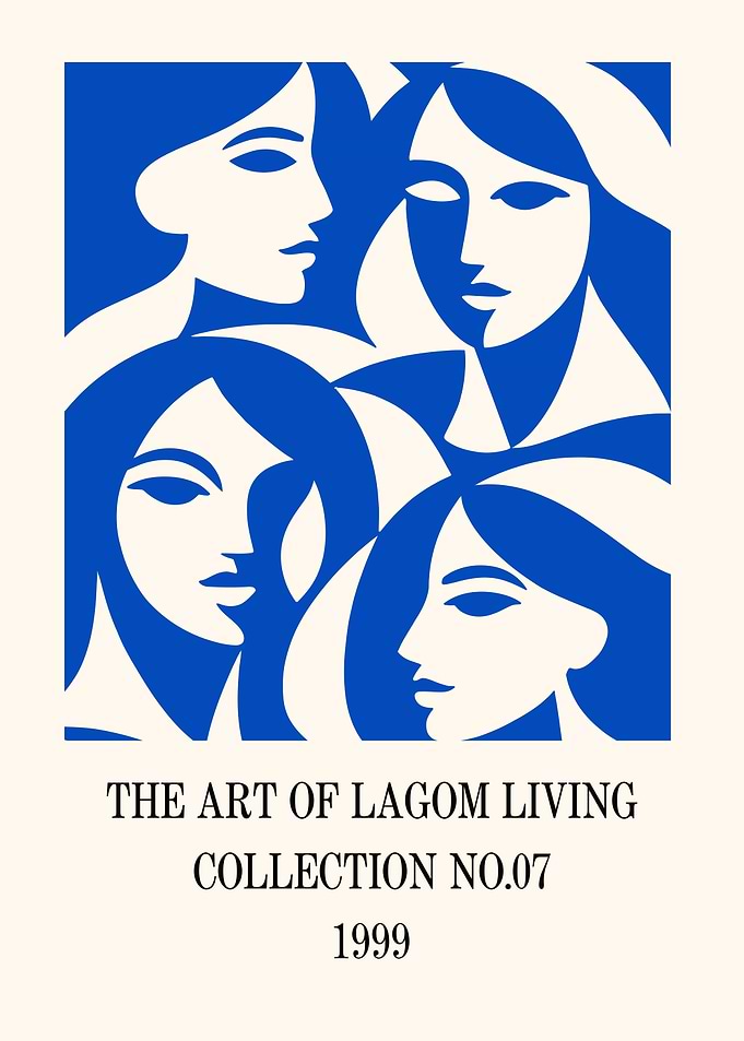 Lagom Living Women Art Print