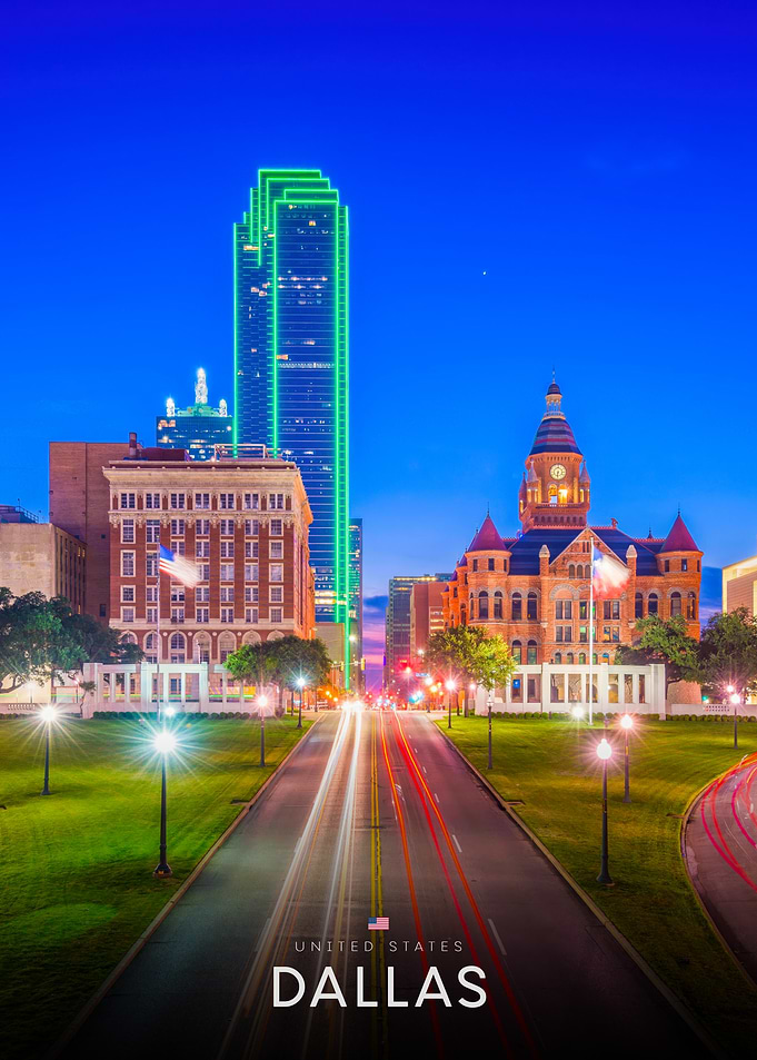 Dallas Skyline at Night