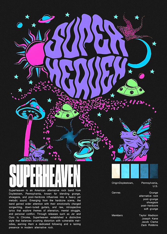 Superheaven Band Poster Art