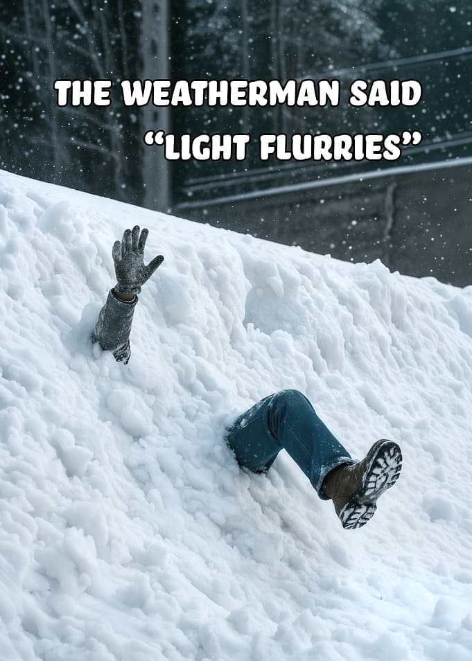 Snowed In: Weatherman's Light Flurries