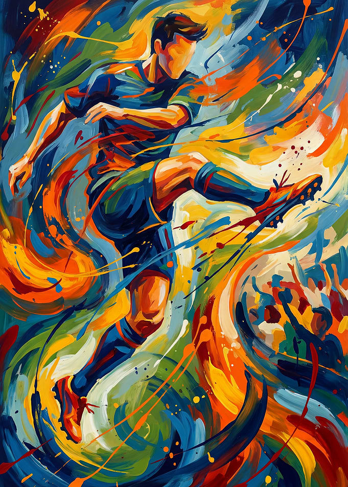 Abstract Football Emotion