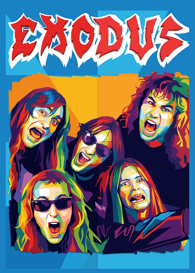 Exodus Band Pop Art Illustration