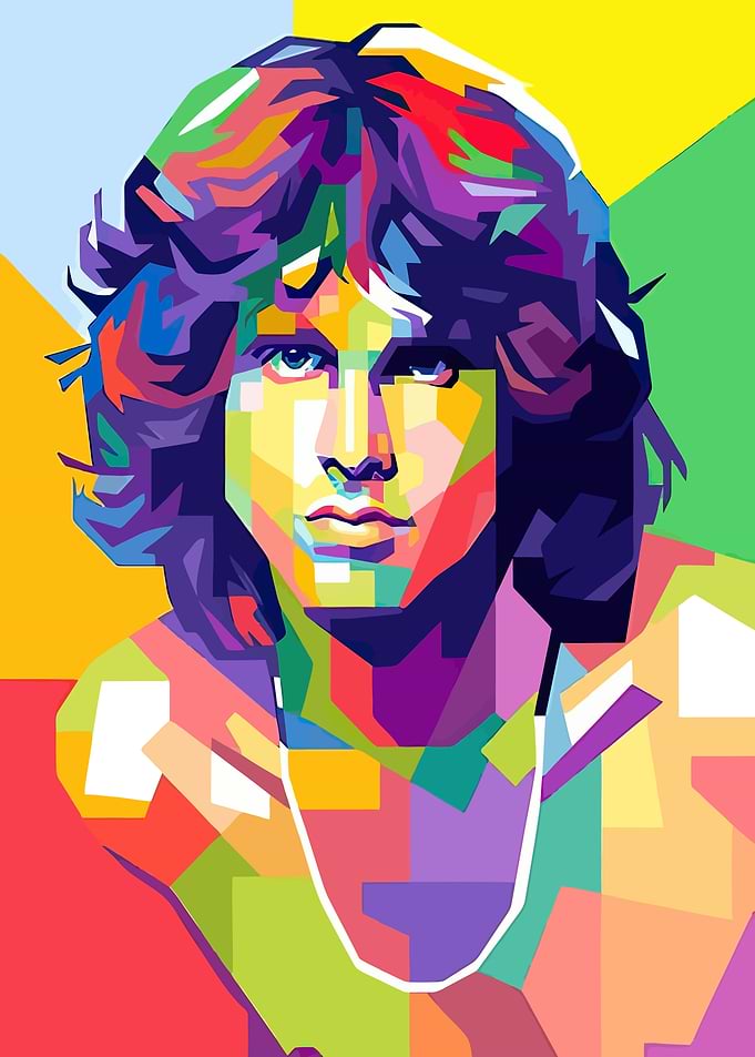 Jim Morrison Pop Art Portrait