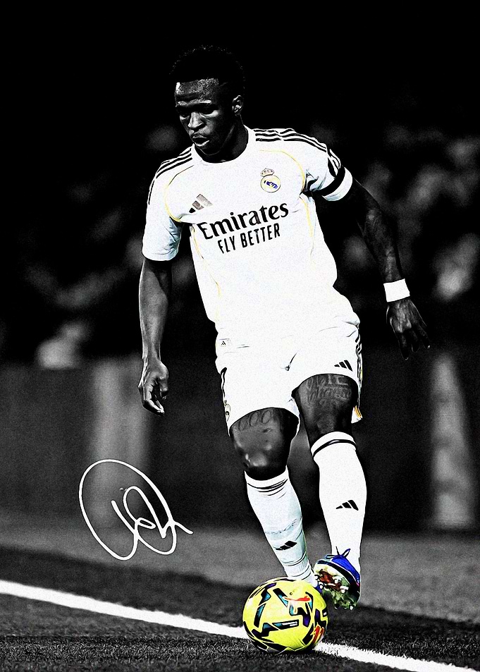 Vinicius Junior Soccer Player Portrait