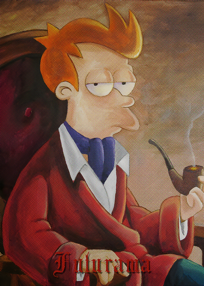 Futurama's Fry as a Distinguished Gentleman