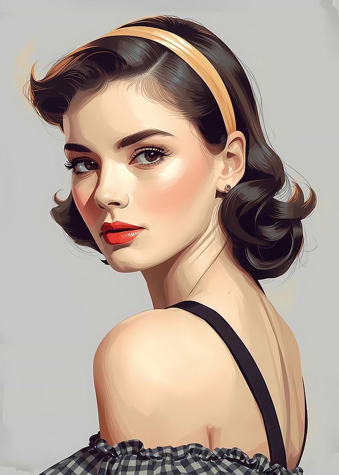 Portrait of a woman with headband