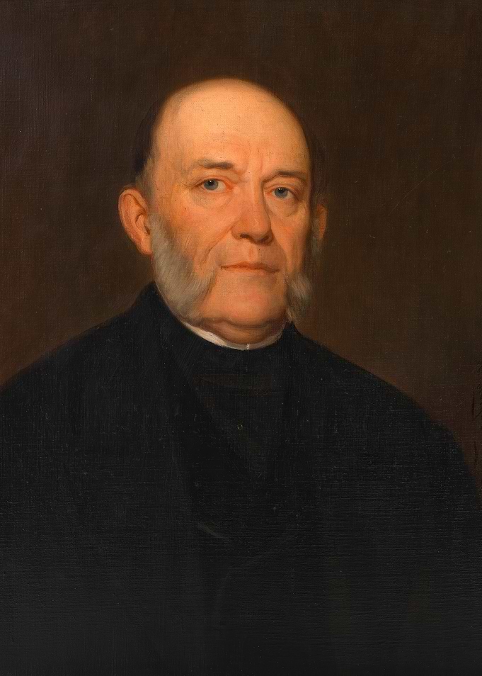 Portrait of a Bald Man with Sideburns