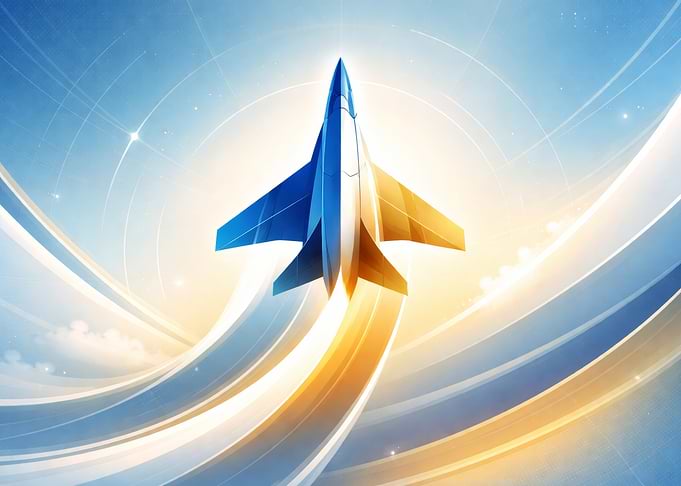 Futuristic Jet Ascending