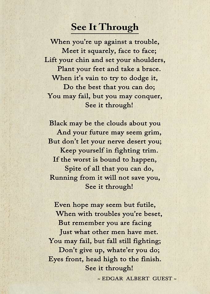 See It Through Poem