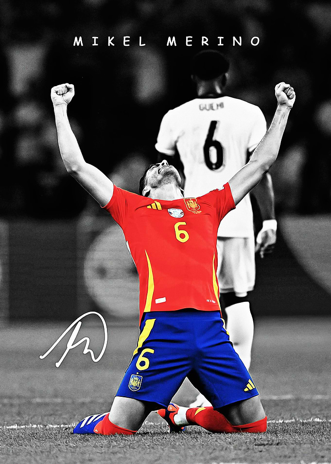 Mikel Merino celebrating a goal