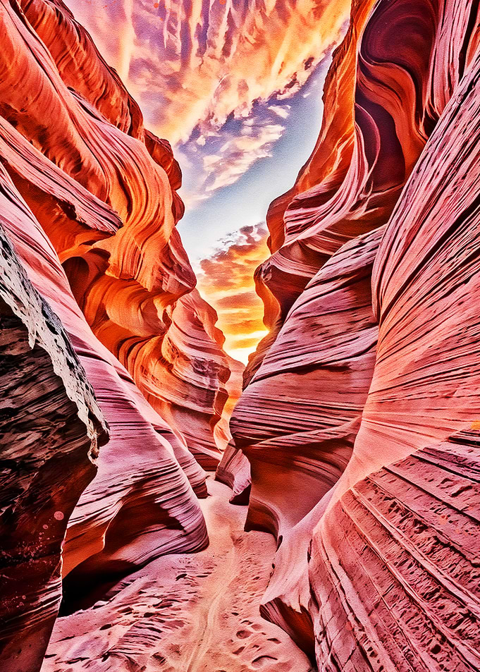 Antelope Canyon Sunset