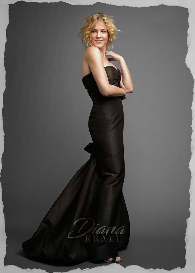 Diana Krall in Black Gown
