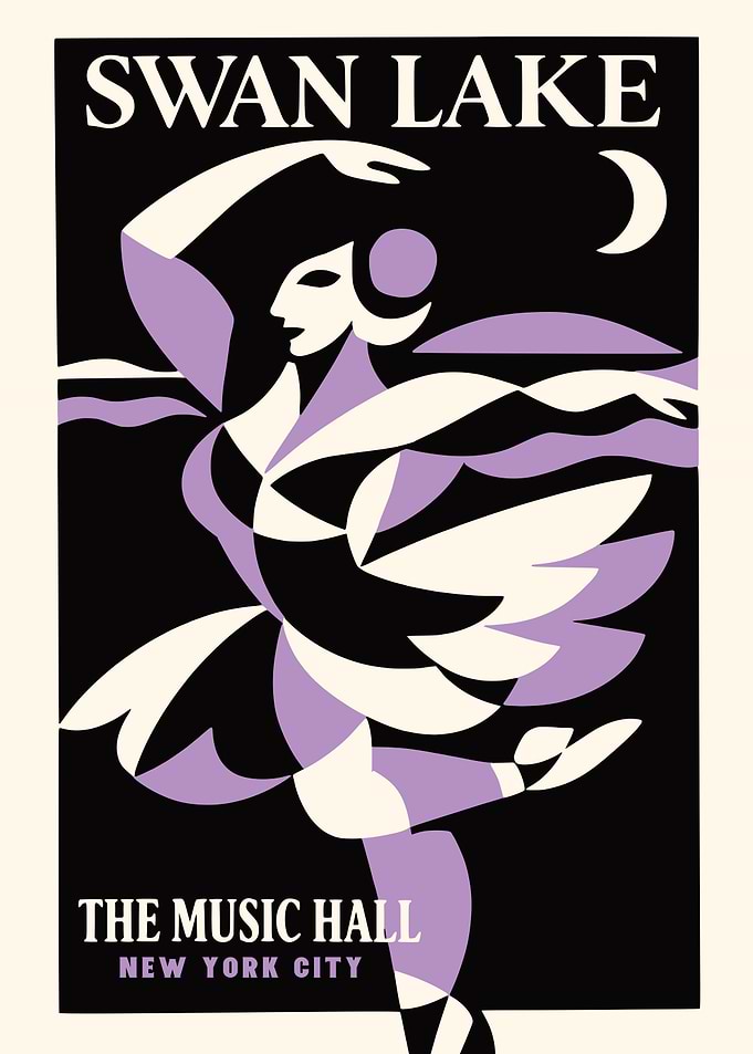 Swan Lake Ballet Poster