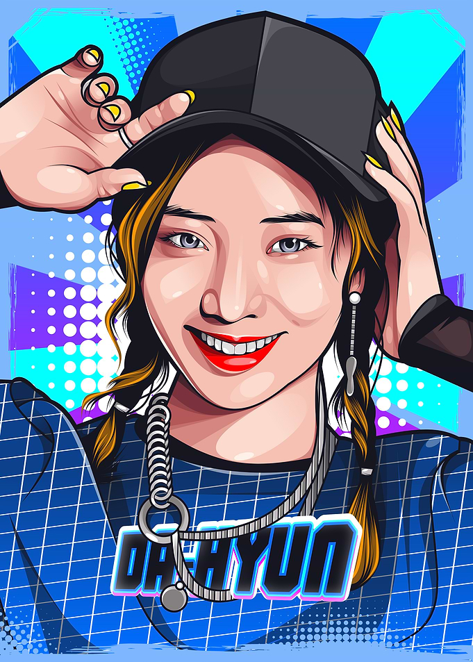 Dahyun Pop Art Portrait