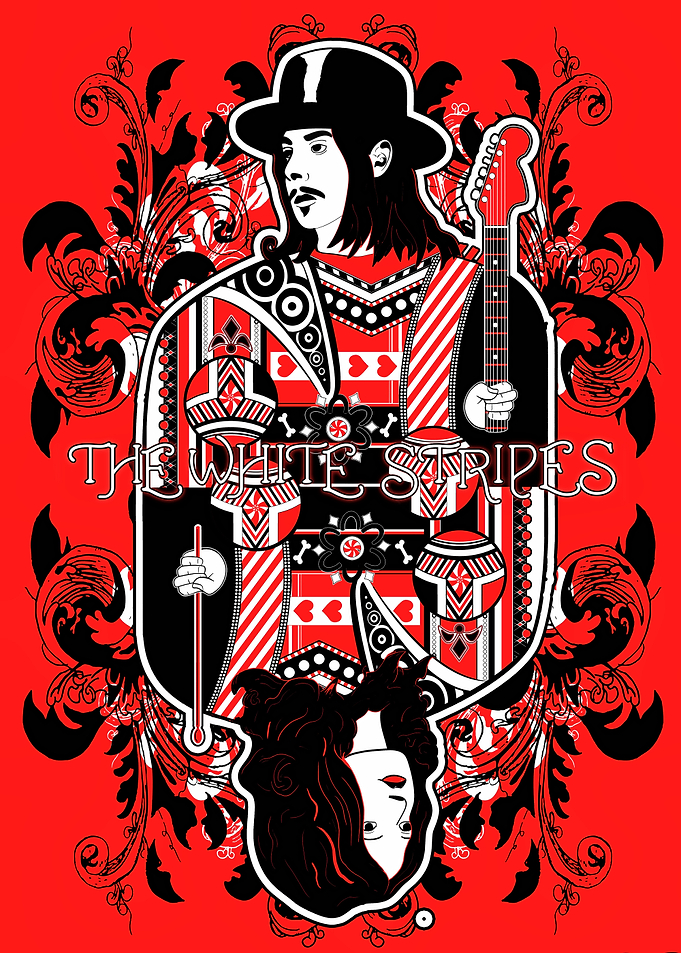 The White Stripes King and Queen Poster