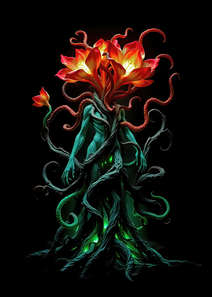 Floral Entity in the Dark
