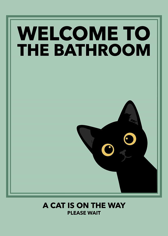 Welcome to the Bathroom Cat
