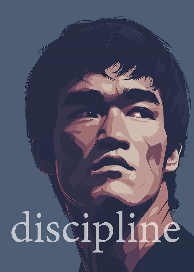 Bruce Lee Discipline Portrait