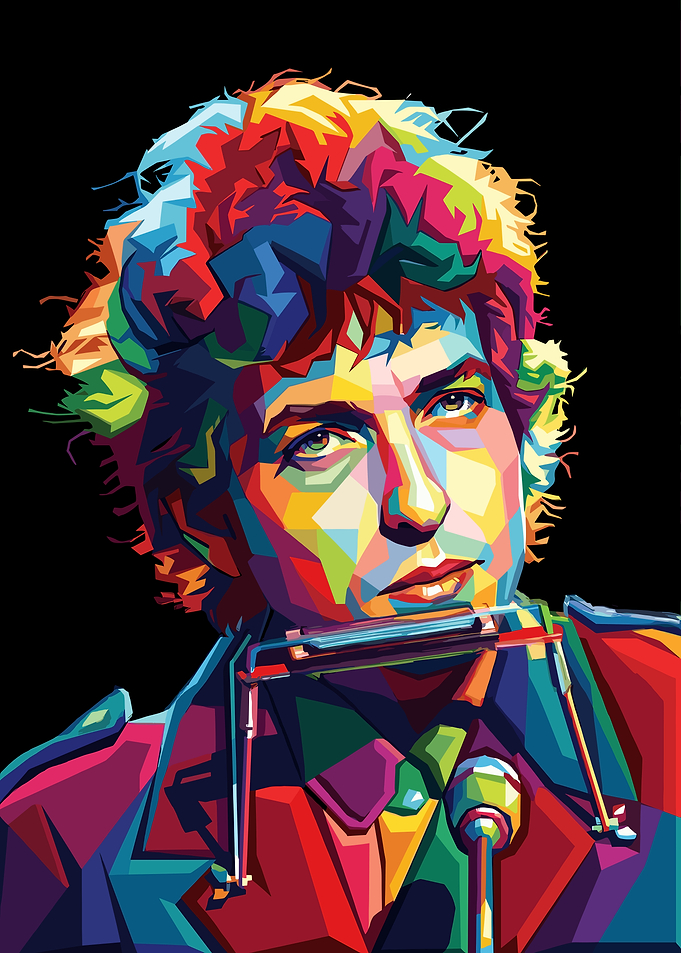 Bob Dylan Pop Art Portrait