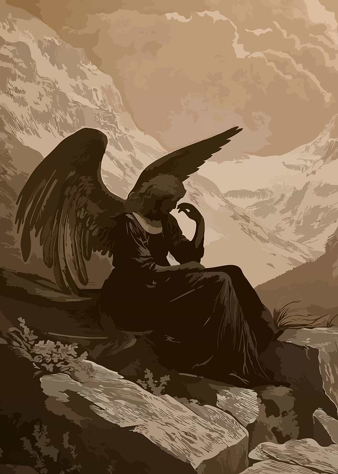 Angel in Mountains