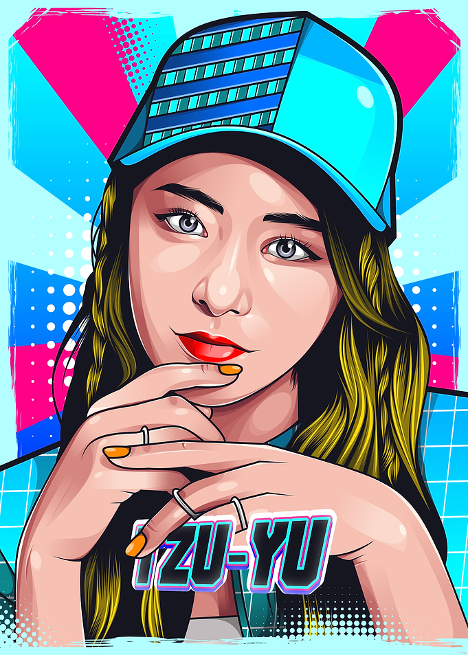 Tzuyu K-Pop Star Portrait