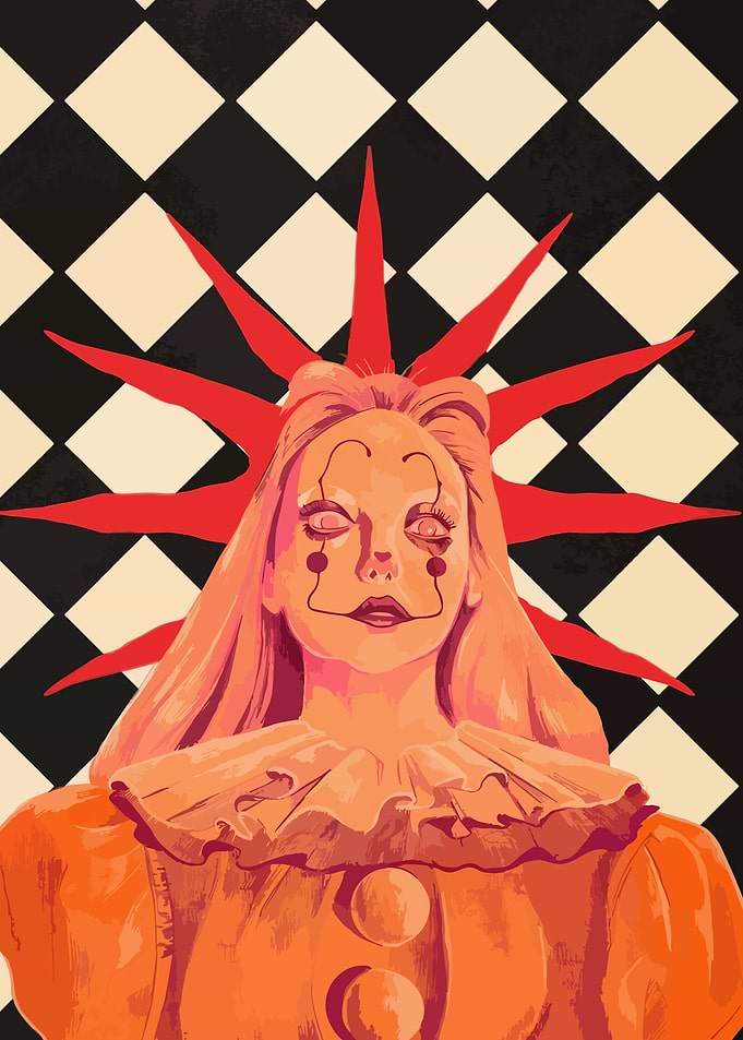 Creepy Clown Portrait