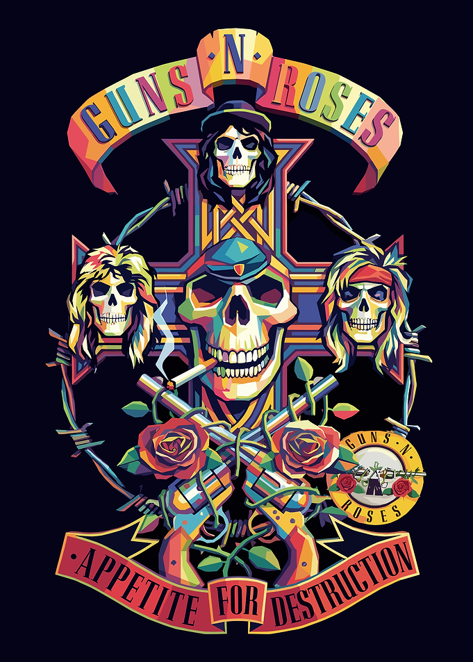 Guns N' Roses Appetite for Destruction Pop Art