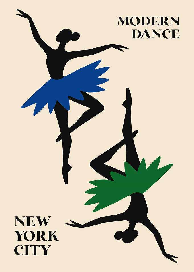 Modern Dance Ballet Poster