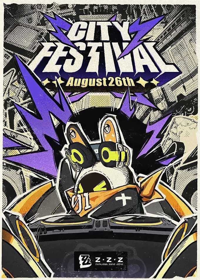 City Festival August 26th Poster Zenless Zone Zero