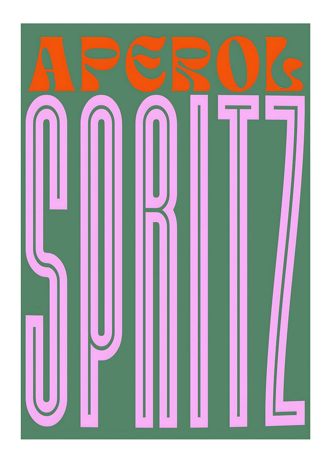 Aperol Spritz Text Art