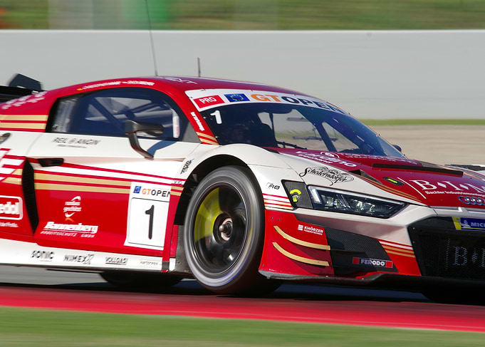 Audi R8 Race Car in Action