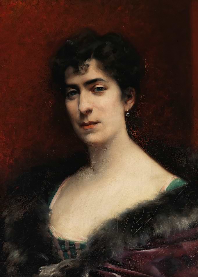 Portrait of a Woman in Fur