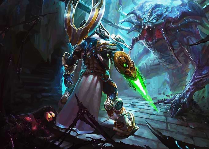 Protoss Warrior vs Zerg Monster