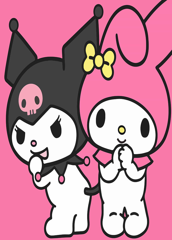 Kuromi and My Melody Illustration