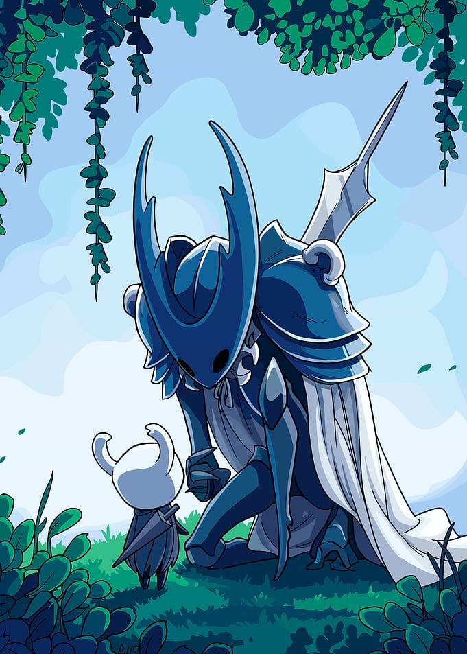 Hollow Knight Characters in Nature