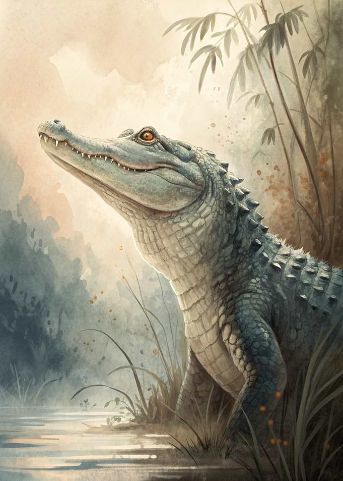 Alligator in a Swamp