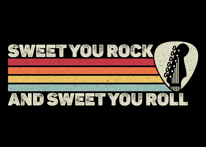 Sweet You Rock And Sweet You Roll Guitar Pick