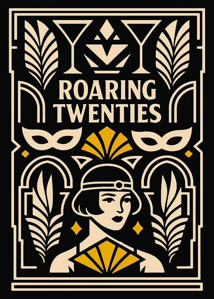 Roaring Twenties Art Deco Poster