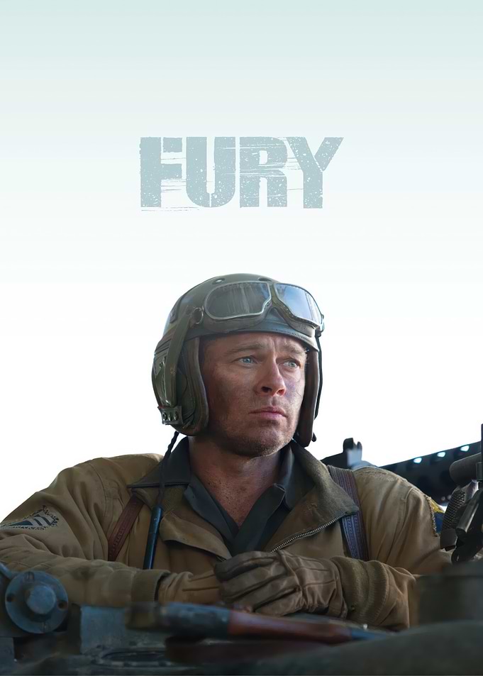 Brad Pitt as Fury in Tank