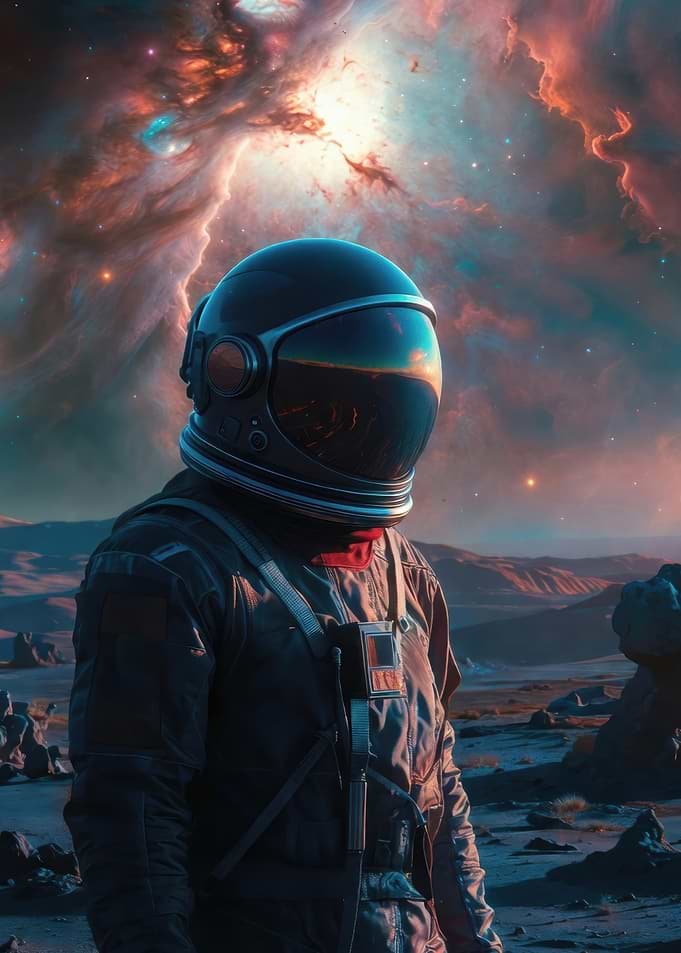 Astronaut on a Distant Planet
