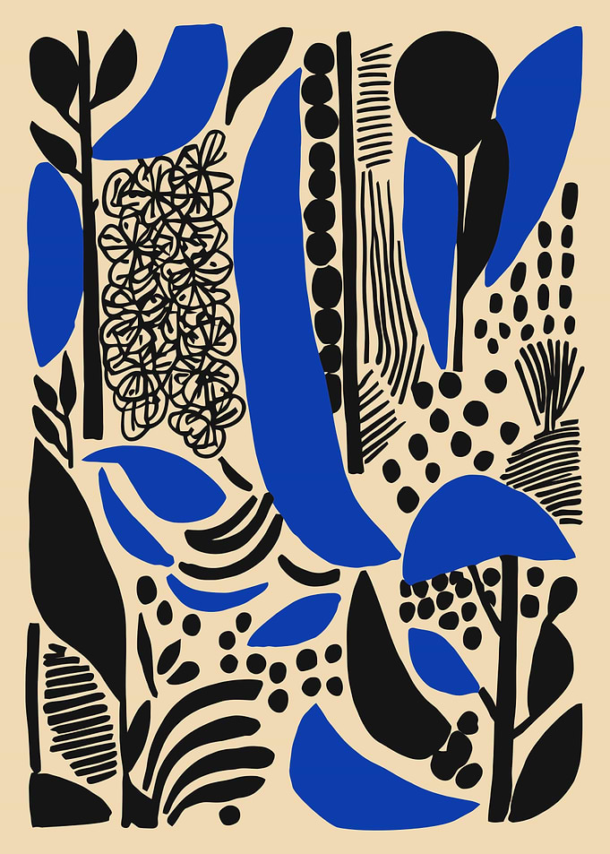 Abstract Botanical Illustration