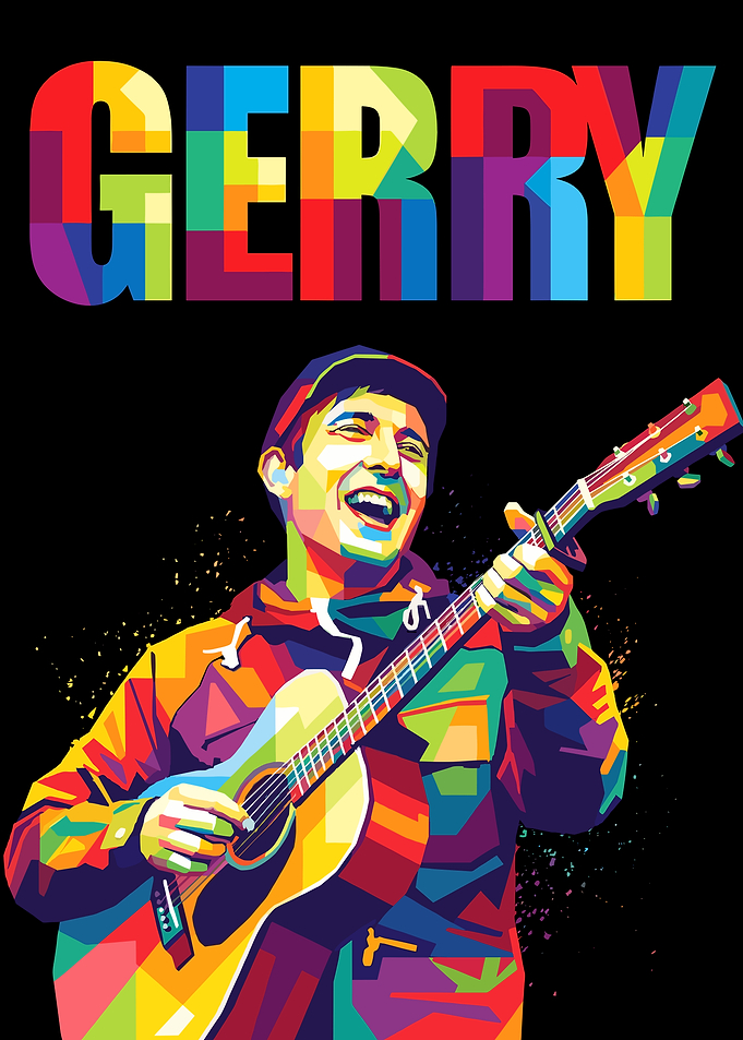 Gerry with Guitar Pop Art