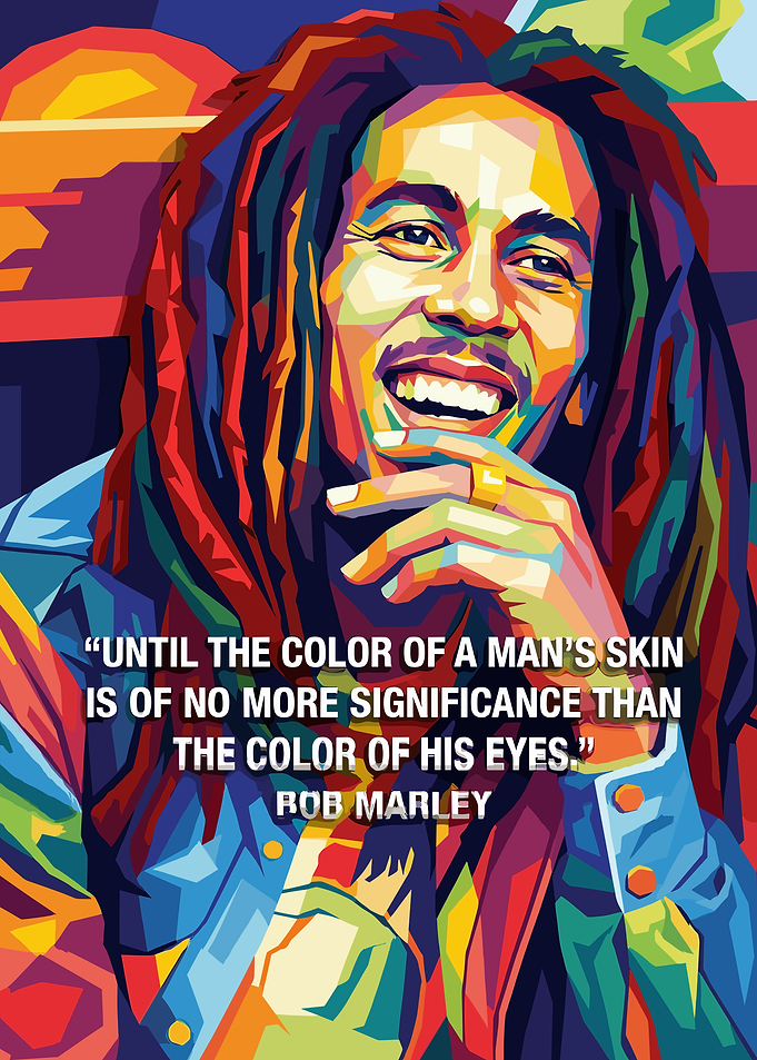 Bob Marley Pop Art Portrait