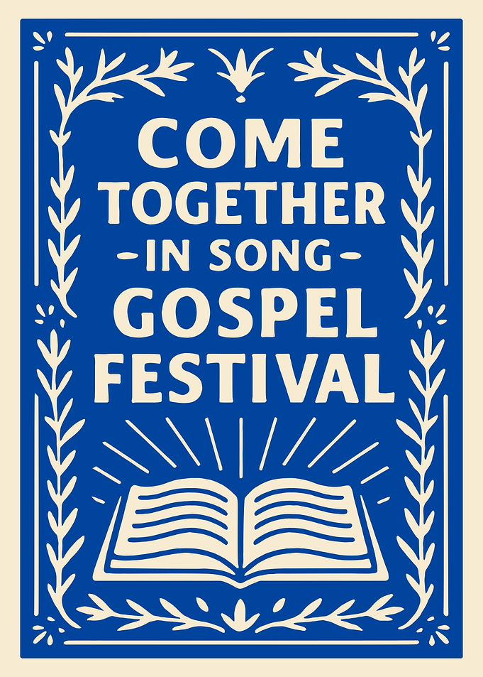 Come Together in Song Gospel Festival Poster