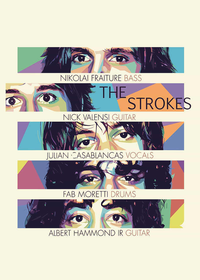 The Strokes Band Members Portrait