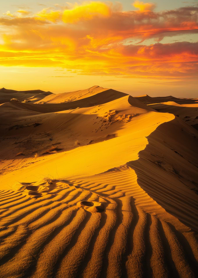 Desert Dunes at Sunset