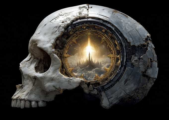Cyberpunk Skull Portal