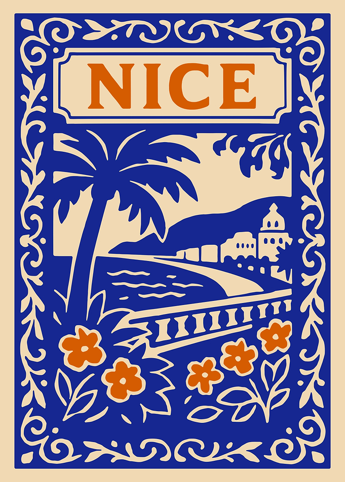 Vintage Nice Travel Poster